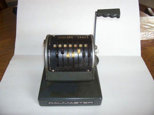 Vintage Industrial PAYMASTER Check Writer Machine Series X 900