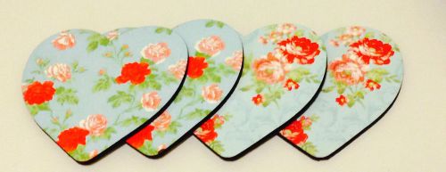 Vintage MDF Coaster set of 4