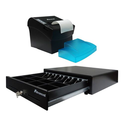 Cash drawer  +  thermal receipt printer 260mm ,  advanced for sale