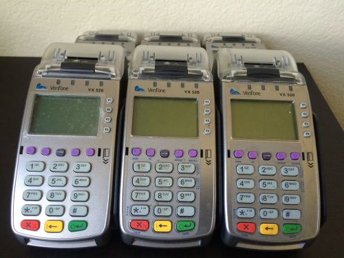 Lot of 6 VeriFone VX 520 Dial / Ethernet   R3-5  UNTESTED/BROKEN AS-IS