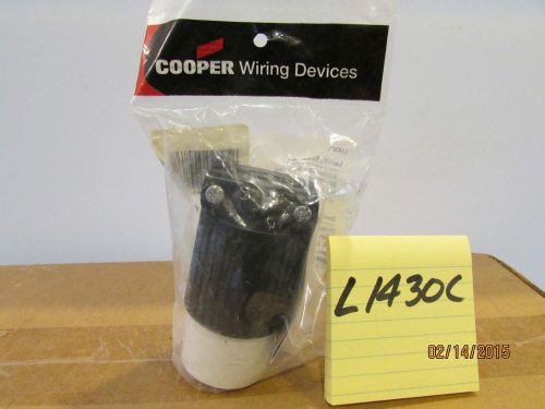 COOPER WIRING DEVICES L1430C NEW! NEMA L14-30C TWIST LOCK CONNECTOR GENERATOR