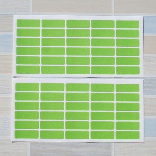 270 Pastel Green Color Sticky Labels 13x38 mm Price Stickers Tags Self Adhesive