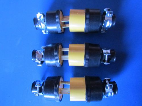 3 Male 3 Female 3 Prong Plug 15 Amp 125V  Replacement  extension cord ends