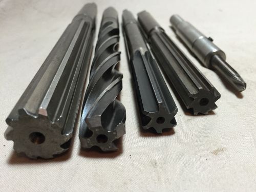 ASSORTED VINTAGE MORSE STRAIGHT MACHINIST REAMERS