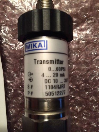 Wika s-10-3a sanitary pressure transmitter (0-60psi, 4-20ma, 10-30vdc) new !!! for sale