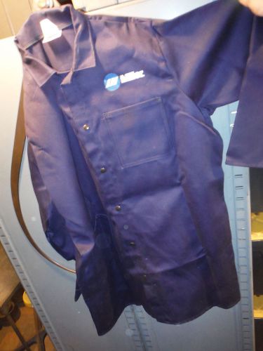 NEW OLD STOCK MILLER ELECTRIC WELDING COAT LONG JACKET  W/ LOGO LOT B USA MADE