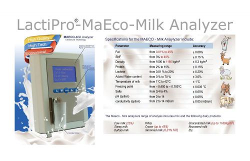 MAECO - Ultrasound Milk Analyzer
