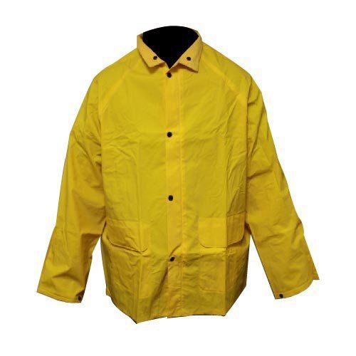Liberty durawear pvc/polyester protective rainwear jacket with detachable hood for sale