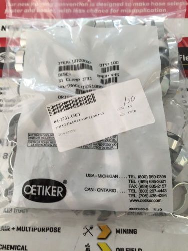 Oetiker 2731 clamp 2 ear 1-1/8&#034; bag of 100 pcs for sale