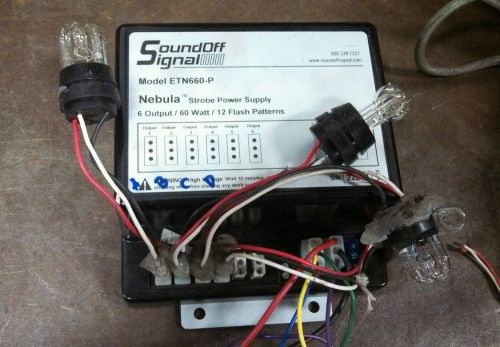 Sound off signal strobe power supply with tubes/ cable