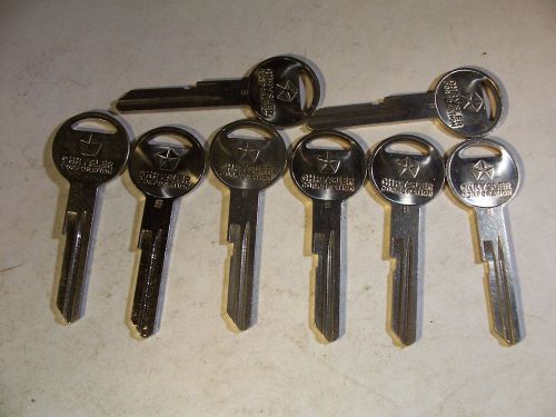 8  ORG  CHRYSLER   BRIGGS &amp; STATTION  320515   KEY BLANK  UNCUT        LOCKSMITH