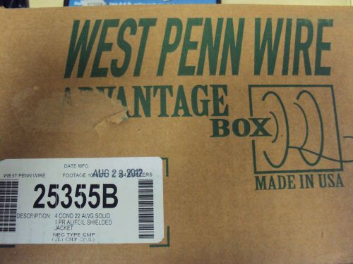 West Penn Wire 4 Cond 22 AWG Solid Foil Shielded 1000 Ft