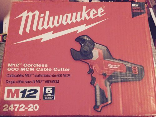 Milwaukee 2472-20 M12 600 MCM Cable Cutter Bare Tool