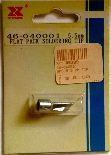 XYTRONIC flat pack soldering tip  46-040001 5.5mm NEW IN FACTORY PACKAGE/ RARE