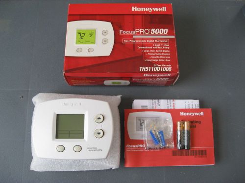 New Honeywell TH5110D1006 FocusPRO 5000 Non-Programmable Digital Thermostat