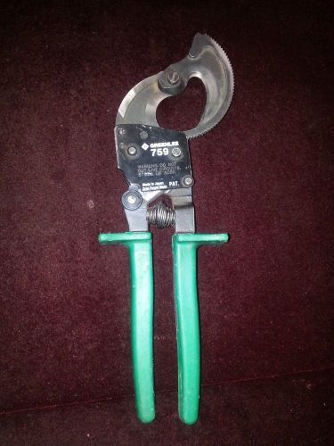 Greenlee mod.759 ratcheting cable cutters for sale