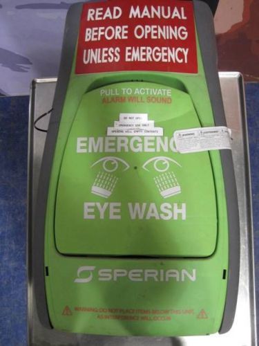 EYE WASH STATION Fendall 2000 Eye Wash Station w/Alarm &amp; Sign 6.87Gal NEW