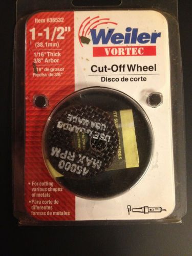 Weiler Vortec metal cut off wheel 1 1/2&#034; # 36532