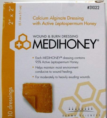 MEDIHONEY Calcium Alginate Dressing with Active Leptospermum Honey #31022