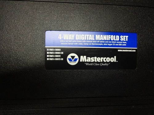 Mastercool 99961 4-way hvac digital manifold with 60in hose set for sale