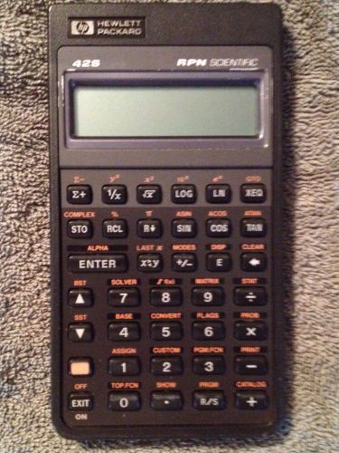 Hewlett Packard 42S RPN scientific Calculator And Manual