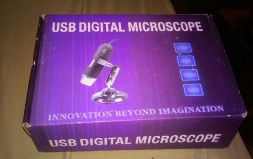 5X-500X 2MP Mega Pixels 8LED USB Digital Microscope  Magnifier+stand