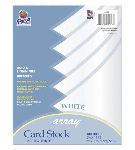 100 Sheets White Paper Array Card Stock Printing Laser Inkjet Copier 8.5 X 11