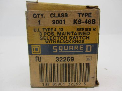 Square D 9001 KS-46B 3 Position Selector Switch