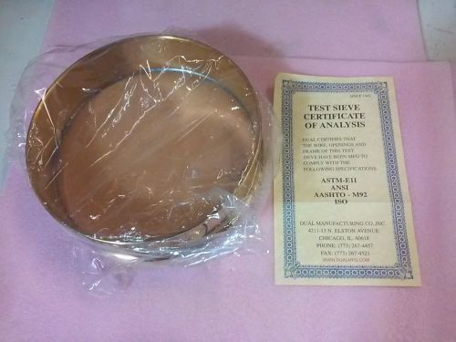 US Standard Sieve Series ASTM E-11 Sieve Size No 200 DIA 8&#034; Brass Frame and Mesh