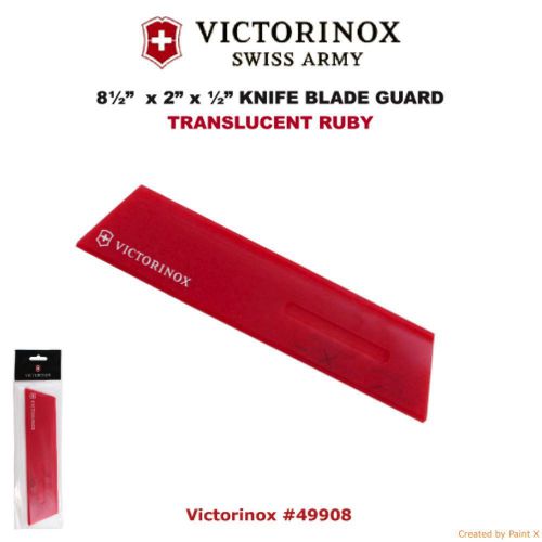 Victorinox swissarmy 8 1/2 &#034; blade guard, translucent ruby #49908 for sale