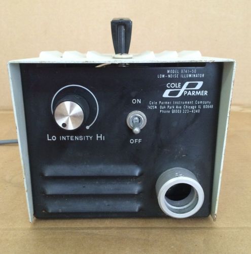 Cole-Parmer Model 9741-50 Low Noise Illuminator Fiber Light Source *WORKING*