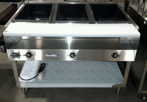 Vollrath ServeWell 3-Well Hot Food Steam Table (38003)
