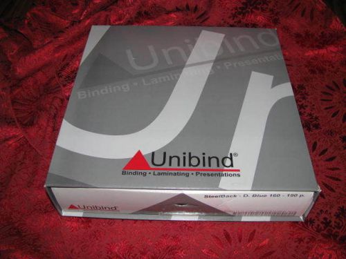 Unibind 25210LS18DB 18mm Steelback Spine Dark Blue - 50 Pack