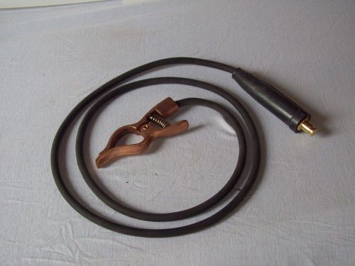 Welding Ground clamp New and 7&#039; cable with twist lock connector...