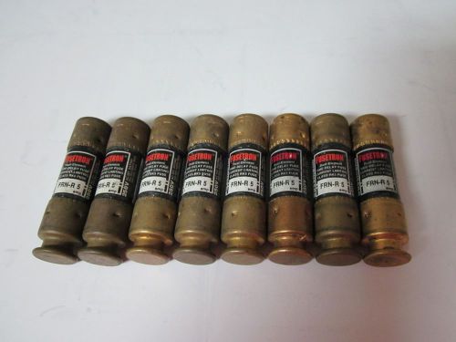 Lot of 8 cooper bussmann frn-r-5 fuse new no box frn-r 5 for sale