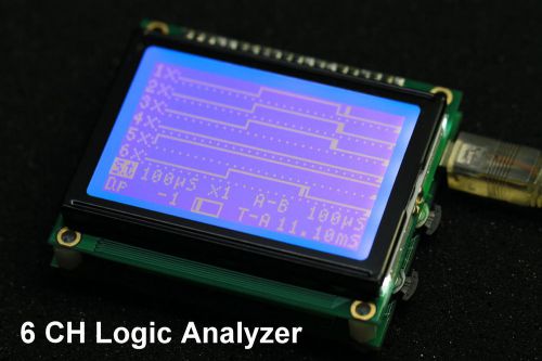 Dla106  digital logic analyzer 6 channel for pic / avr / arm / arduino / psoc for sale