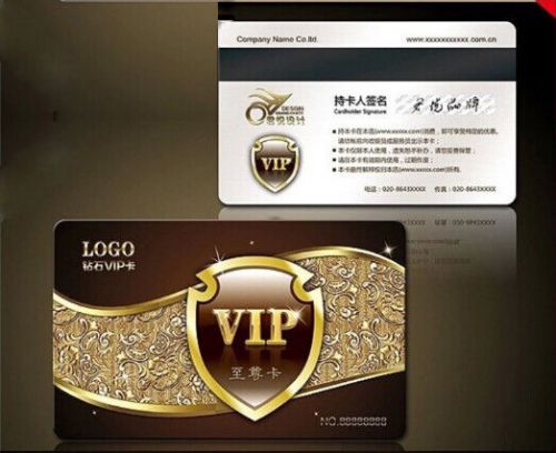 500 membership vip plastic business card glossy / frosted printing fast shipping for sale