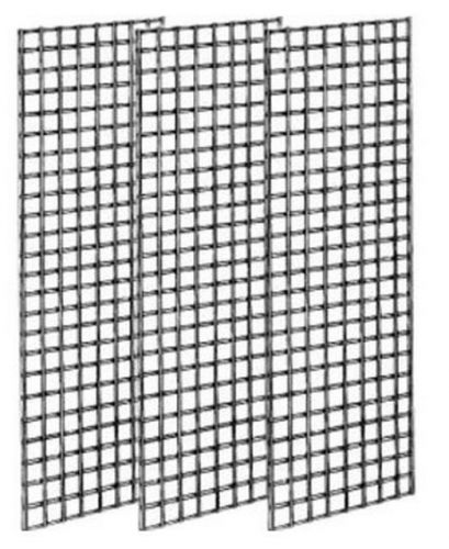 Deluxe Grid Panels for Retail Display 2&#039; x 6&#039; Case of 3 Black