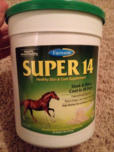 Super 14 Horse Equine Dog Canine Skin Shiny Coat Show 3 Pounds Powder