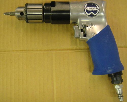 Nice WESPRO D318R Pneumatic Drill 3/8&#034;-24 w/Jacobs Chuck Air Tool