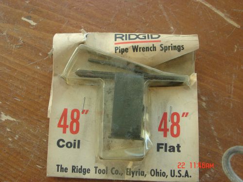 New Ridgid 48&#034; Pipe Wrench Coil &amp; Flat Spring Kit #31755