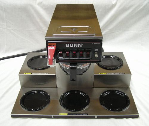 BUNN COMMERCIAL AUTOMATIC COFFEE BREWER MODEL CRTF5-35 w/ FAUCET &amp; POUROVER