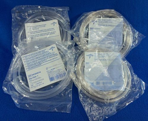 Lot 4 new medline ref hcs4514 style adult nasal cannula 7’ oxygen supply tube for sale