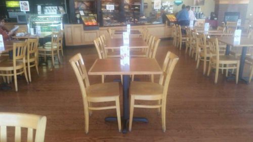 Restaurant Seating Wooden Chairs Natural