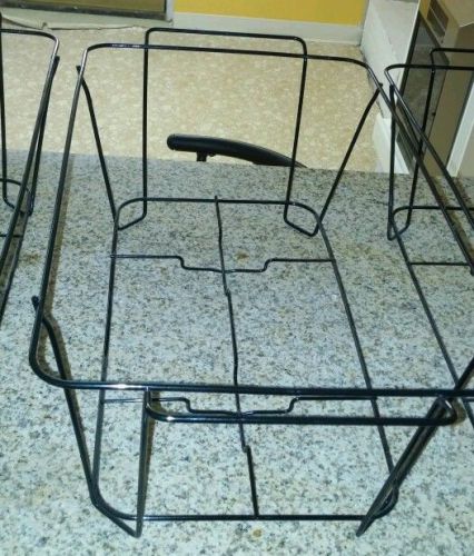 lot black 6 WIRE CHAFING DISH STANDS - CATERING PARTY BUFFET CHAFER FOOD WARMER