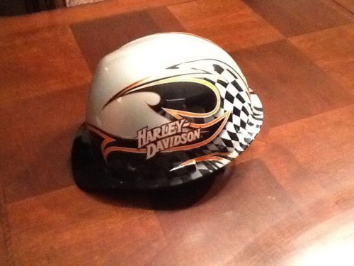 Harley davidson  hard hat black silver orange white for sale