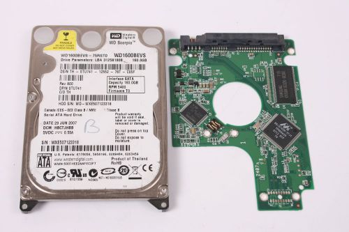 Wd wd1600bevs-75rst0 160gb 2,5 sata hard drive / pcb (circuit board) only for da for sale