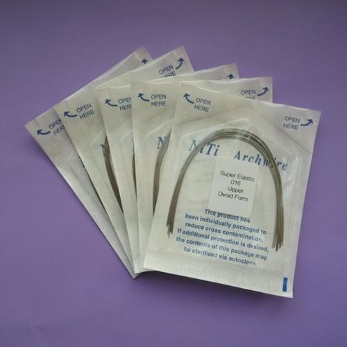 New 5 packs dental orthodontics super elastic niti arch wire ovoid form round for sale