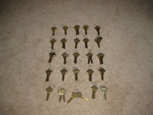 Schlage factory precut sc1 5 pins keys 25 sets of 2 (50 keys) for sale