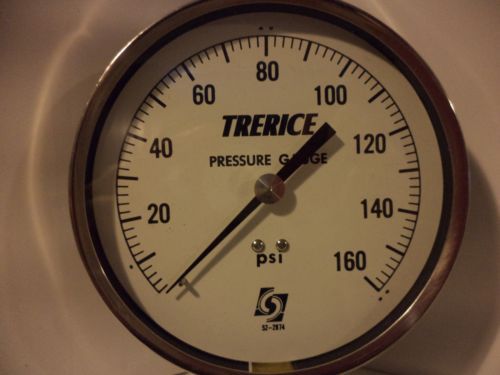 Trerice pressure gauge  4.5&#034; 0-160 psi.  1/4 npt.  new! for sale